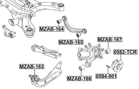 MZAB-165 - REAR ROD BUSHING