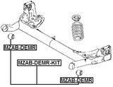 MZAB-DEMR-KIT - REAR CROSSMEMBER BUSHING KIT