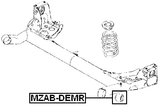 MZAB-DEMR - REAR CROSSMEMBER BUSHING
