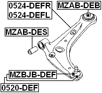 MZAB-DES - FRONT ARM BUSHING