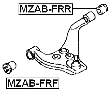 MZAB-FRR - REAR BUSHING, FRONT CONTROL ARM