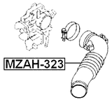MZAH-323 - AIR CLEANER HOSE