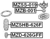 MZB-001 - FRONT SHOCK ABSORBER BEARING