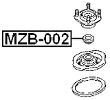 MZB-002 - FRONT SHOCK ABSORBER BEARING