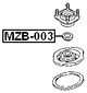 MZB-003 - FRONT SHOCK ABSORBER BEARING
