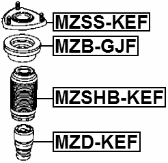 MZB-GJF - FRONT SHOCK ABSORBER BEARING