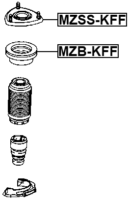 MZB-KFF - FRONT SHOCK ABSORBER BEARING