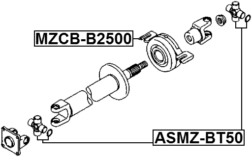 MZCB-B2500 - DRIVE SHAFT BEARING