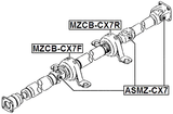 MZCB-CX7F - DRIVE SHAFT BEARING