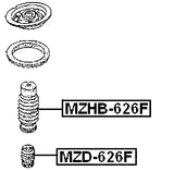MZD-626F - FRONT SHOCK ABSORBER JOUNCE BUMPER