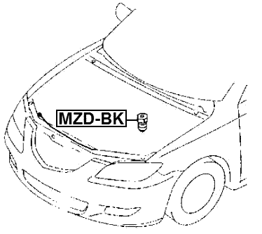 MZD-BK - BUMPER HOOD