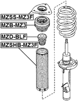 MZD-BLF - FRONT SHOCK ABSORBER JOUNCE BUMPER