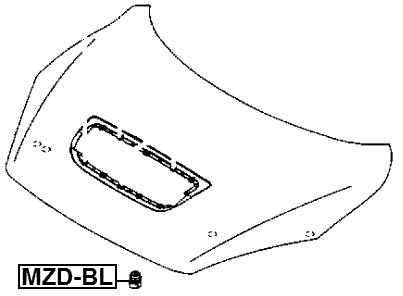 MZD-BL - BUMPER HOOD