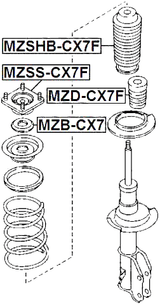 MZD-CX7F - FRONT SHOCK ABSORBER JOUNCE BUMPER