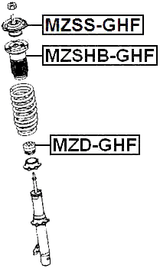 MZD-GHF - FRONT SHOCK ABSORBER JOUNCE BUMPER