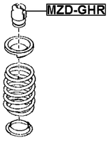 MZD-GHR - REAR SHOCK ABSORBER JOUNCE BUMPER