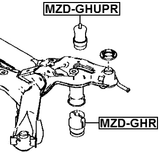 MZD-GHUPR - REAR SHOCK ABSORBER JOUNCE BUMPER