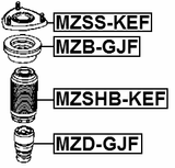 MZD-GJF - FRONT SHOCK ABSORBER JOUNCE BUMPER