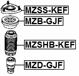 MZD-GJF - FRONT SHOCK ABSORBER JOUNCE BUMPER