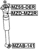 MZD-MZ2R - REAR SHOCK ABSORBER JOUNCE BUMPER