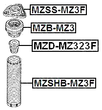 MZD-MZ323F - FRONT SHOCK ABSORBER JOUNCE BUMPER