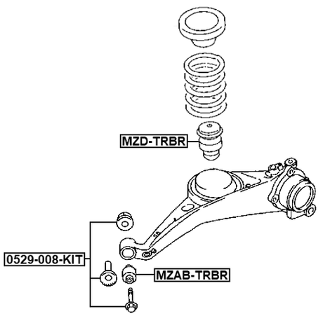 MZD-TRBR - REAR BUMPER SPRING