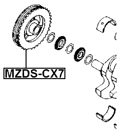 MZDS-CX7 - CRANKSHAFT PULLEY