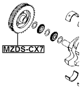 MZDS-CX7 - CRANKSHAFT PULLEY