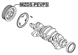 MZDS-PEVPS - CRANKSHAFT PULLEY PE-VPS