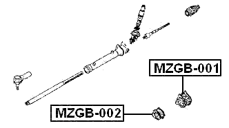 MZGB-002 - GROMMET STEERING RACK HOUSING