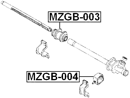 MZGB-003 - GROMMET STEERING RACK HOUSING