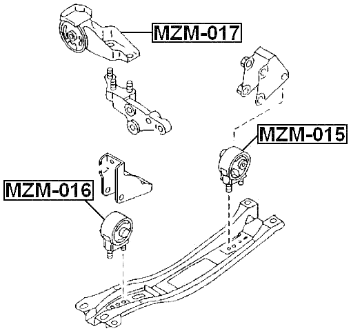 MZM-015 - REAR ENGINE MOUNT