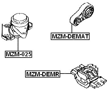 MZM-025 - RIGHT ENGINE MOUNT (HYDRO)