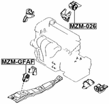 MZM-026 - REAR ENGINE MOUNT