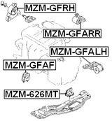 MZM-626MT - REAR ENGINE MOUNT