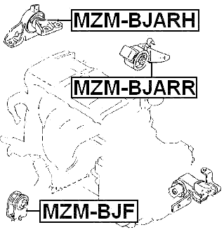 MZM-BJF - FRONT ENGINE MOUNT