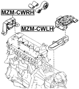MZM-CWLH - LEFT ENGINE MOUNT