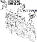 MZM-DEMRR - REAR ENGINE MOUNT MT
