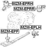 MZM-EPLH - LEFT ENGINE MOUNT