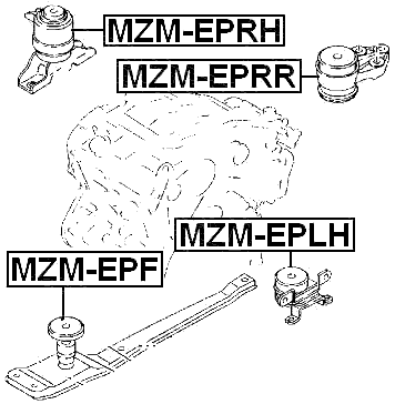 MZM-EPRR - REAR ENGINE MOUNT