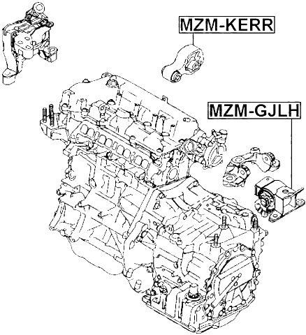 MZM-GJLH - LEFT ENGINE MOUNT