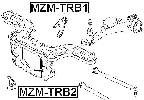 MZM-TRB2 - REAR DIFFERENTIAL MOUNT