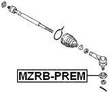 MZRB-PREM - TIE ROD END BOOT 31X27X14.5