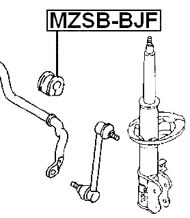MZSB-BJF - FRONT STABILIZER BAR BUSH D20
