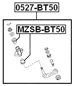 MZSB-BT50 - BUSHING IDLER ARM