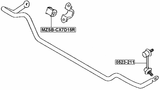 MZSB-CX7D15R - REAR STABILIZER BAR BUSH D15