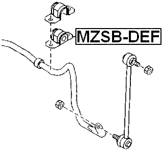 MZSB-DEF - FRONT STABILIZER BAR BUSH D18