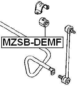 MZSB-DEMF - FRONT STABILIZER BAR BUSH D17