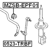 MZSB-EPF01 - FRONT STABILIZER BAR BUSH D20