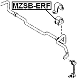 MZSB-ERF - FRONT STABILIZER BAR BUSH D27